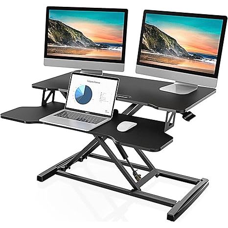 32” Wide Sit to Stand Converter Desk Tabletop